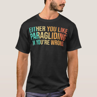 Paraglider Skydiver Vintage Retro Design 6 T-Shirt