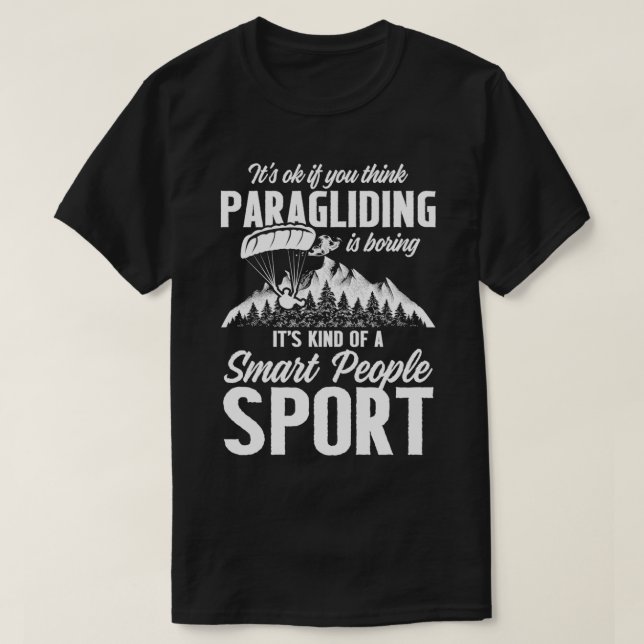 Paraglider Smart Funny Paragliding Paramotor desig T-Shirt (Design Front)