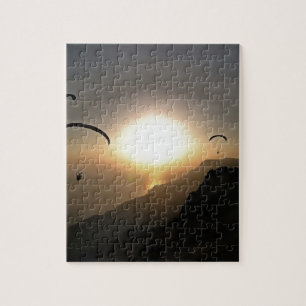 Paragliders Flying Without Wings Jigsaw Puzzle