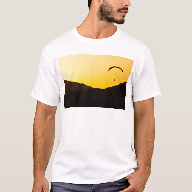 paragliding-at-sunset T-Shirt (Front)