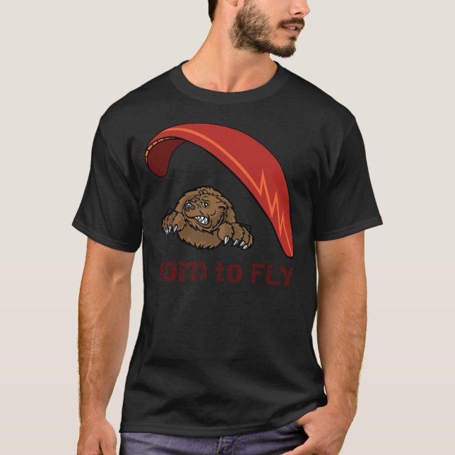 paragliding bear T-Shirt (Front)