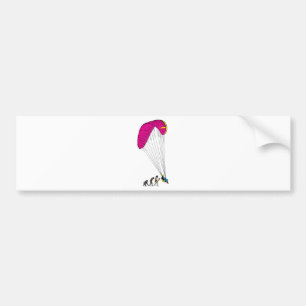 Paragliding Bumper Sticker