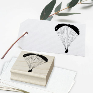 Paragliding Design for Business or Craft Rubber Stamp