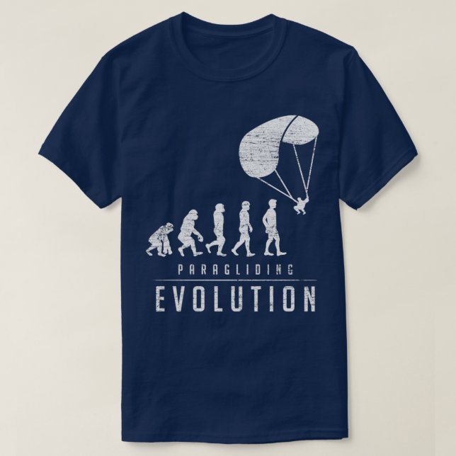 Paragliding Evolution  T-Shirt (Design Front)