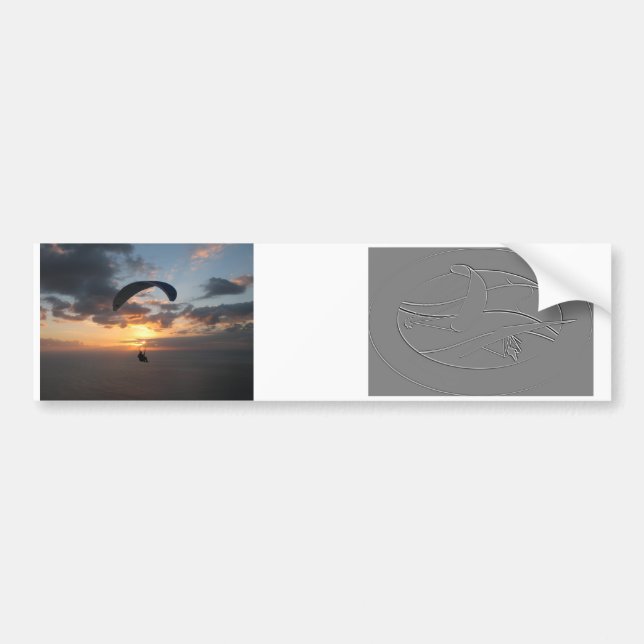 paragliding hangliding bumper Sticker 2in1 (Front)