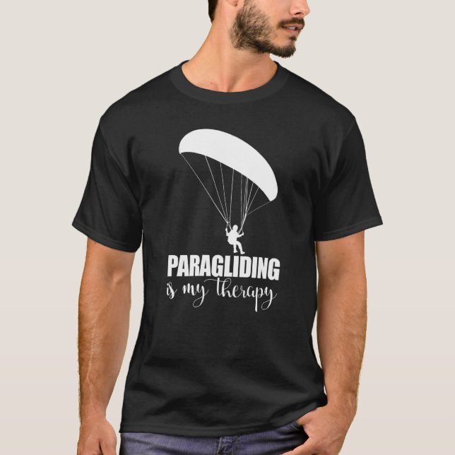 Paragliding Is My Therapy  Women Paraglider Advent T-Shirt (Front)