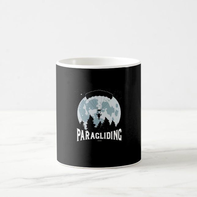 Paragliding Moon Paraglider Adventure Daredevil Coffee Mug (Center)