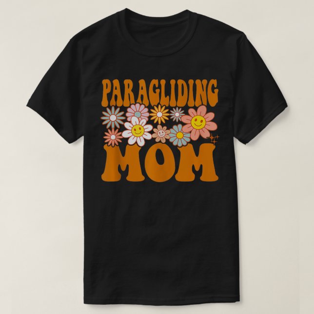 Paragliding Mum Paraglider Soaring Sky Adventure H T-Shirt (Design Front)