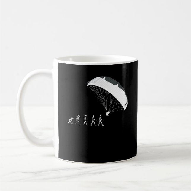Paragliding Parachutes Soaring Evolution Coffee Mug (Left)