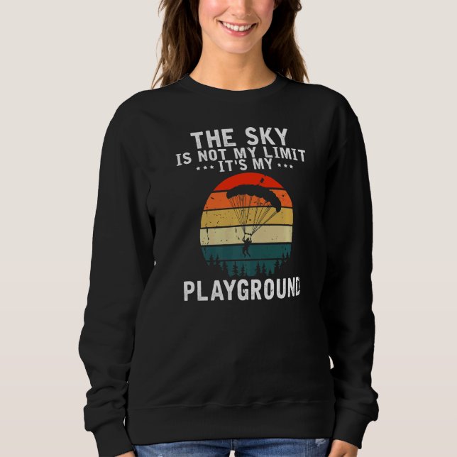 Paragliding Parachutes Soaring Sweatshirt (Front)