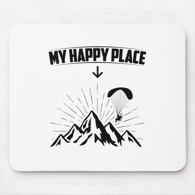 Paragliding | Paraglider Air Sports Gift Ideas Mouse Pad (Front)