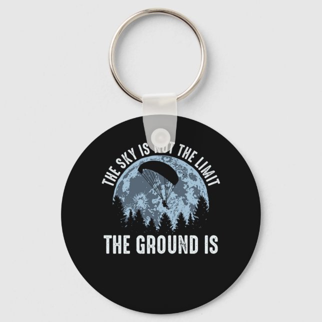 Paragliding Paraglider Key Ring (Front)