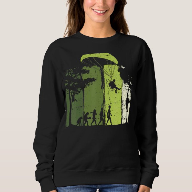 Paragliding Paramotor Evolution Extreme Sport Para Sweatshirt (Front)