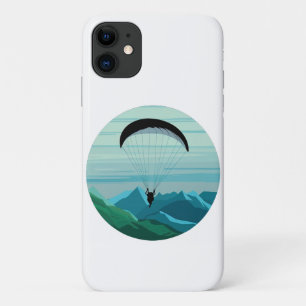 Paragliding Pilot Flying Mountains Sports iPhone 11 Case