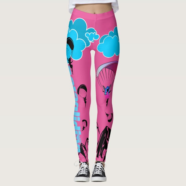 Paragliding Pixie Scenery Leggings (Front)