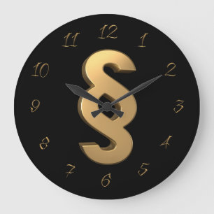 Paragraph attorney at law large clock