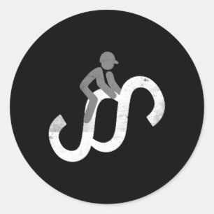 Paragraphs Rider Pedant Stickler Lawyers Classic Round Sticker