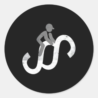 Paragraphs Rider Pedant Stickler Lawyers Classic Round Sticker
