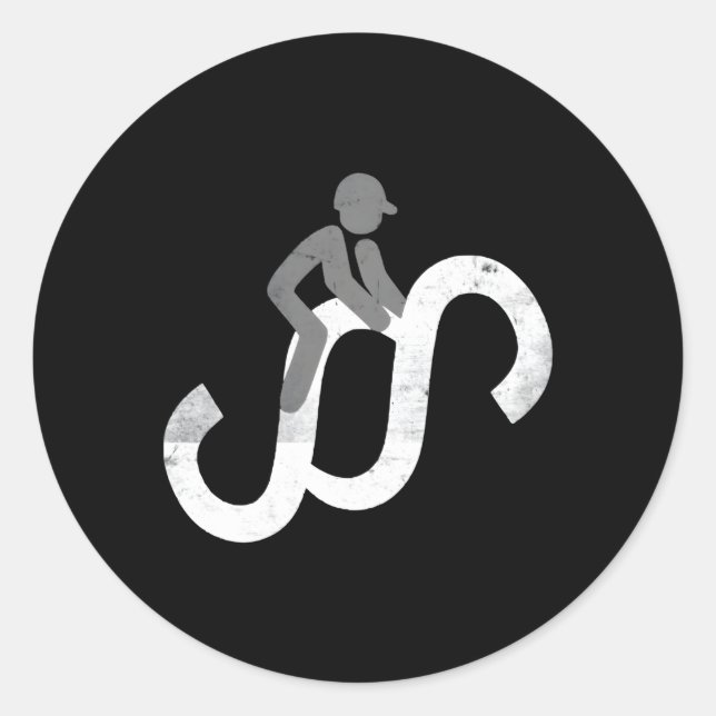 Paragraphs Rider Pedant Stickler Lawyers Classic Round Sticker (Front)