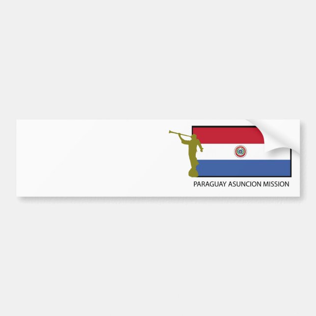 Paraguay Asuncion Mission LDS CTR Bumper Sticker (Front)