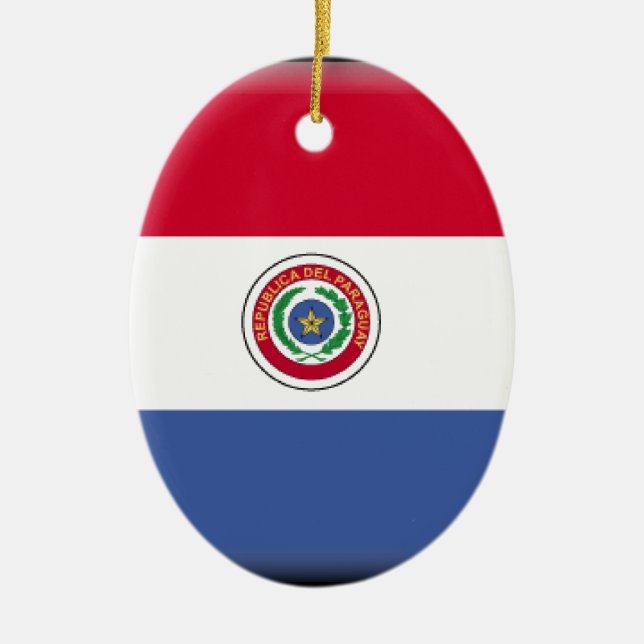 Paraguay Ceramic Tree Decoration (Front)