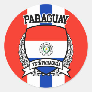Paraguay Classic Round Sticker