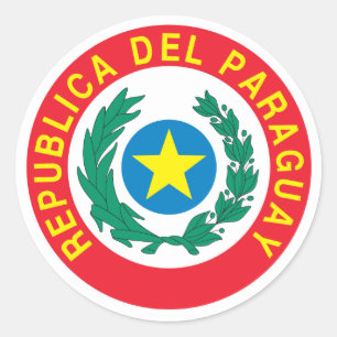 Paraguay Coat of Arms Classic Round Sticker