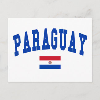 Paraguay College Style Postcard