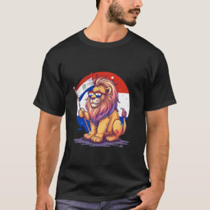 Paraguay Cute Lion Heart Paraguayan Pride Paraguay T-Shirt