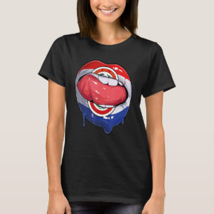 Paraguay Fan Flag Mouth Soccer Paraguayan T-Shirt