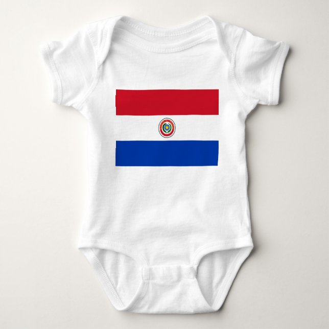 Paraguay Flag Baby Bodysuit (Front)
