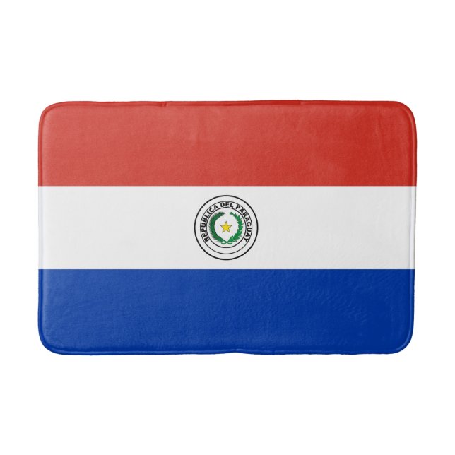Paraguay Flag Bath Mat (Front)
