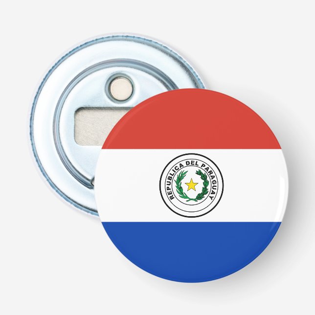 Paraguay flag bottle opener (Front)