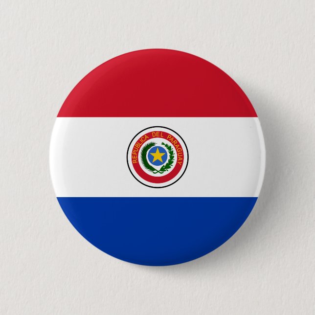 Paraguay Flag Button (Front)