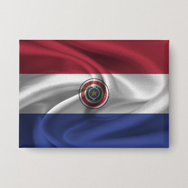 Paraguay Flag Button (Front)