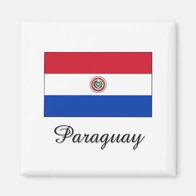 Paraguay Flag Design Magnet (Front)