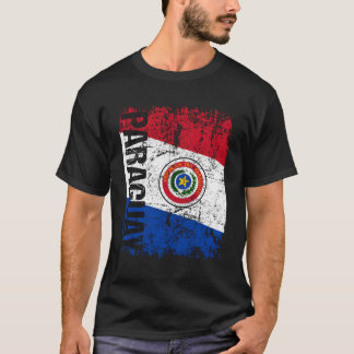 Paraguay Flag Distressed Paraguay T-Shirt
