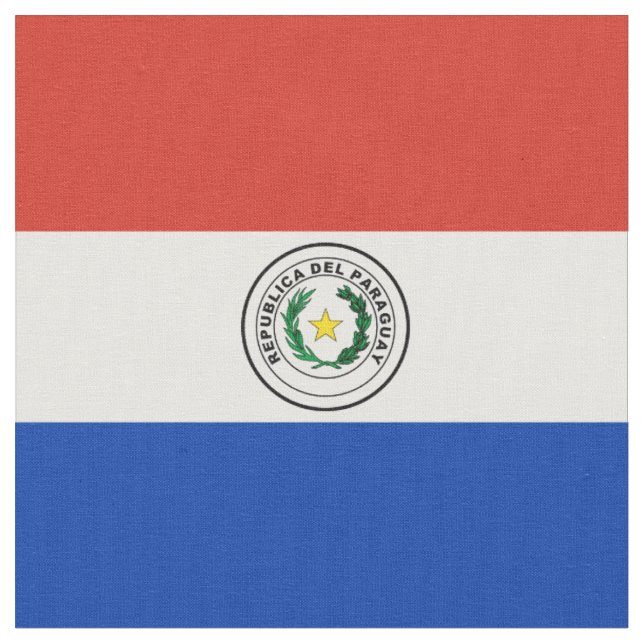Paraguay flag fabric (Close Up)