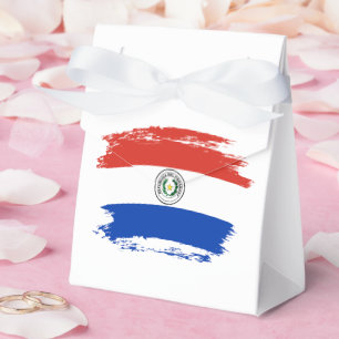 Paraguay flag favour box