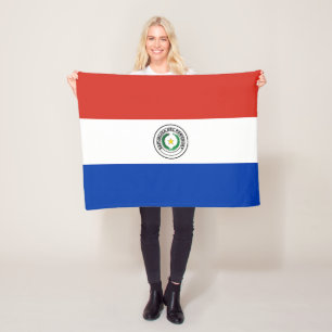 Paraguay Flag Fleece Blanket