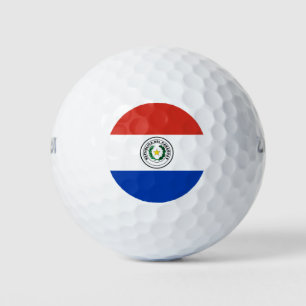 Paraguay flag golf balls