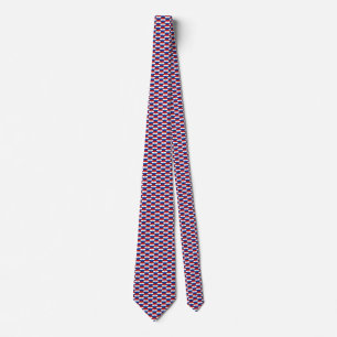 Paraguay Flag Honeycomb Tie