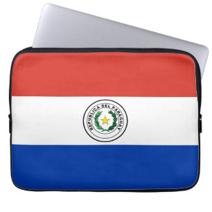 Paraguay flag laptop sleeve