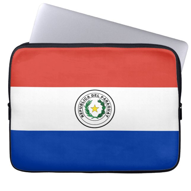 Paraguay flag laptop sleeve (Front)