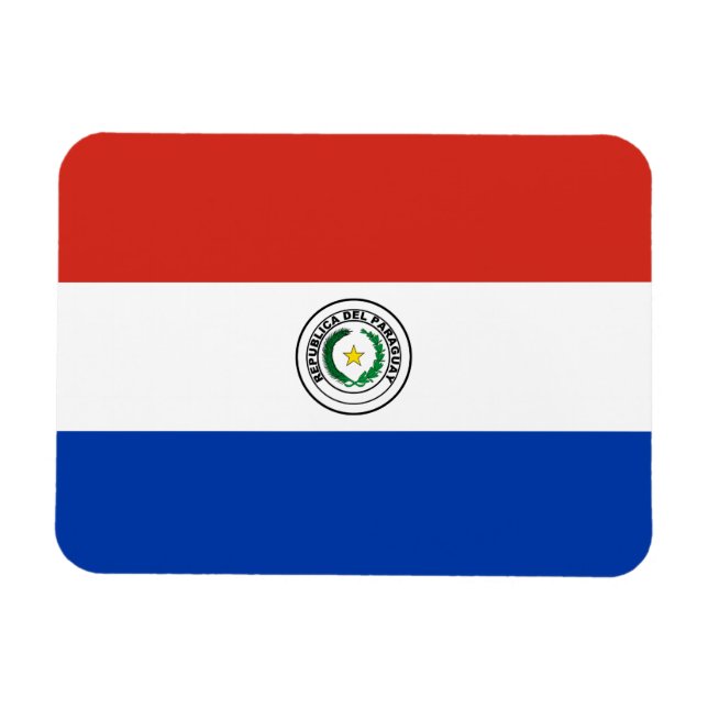 Paraguay Flag Magnet (Horizontal)