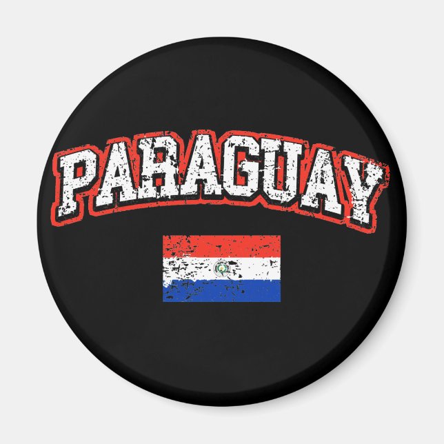 Paraguay  Flag Magnet (Front)
