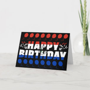 Paraguay Flag Patriotic Birthday Card
