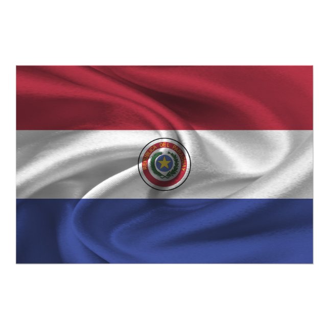 Paraguay Flag Photo Print (Front)