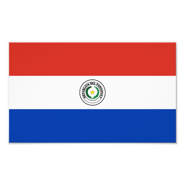 Paraguay Flag Photo Print (Front)