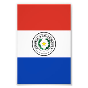 Paraguay flag photo print